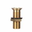 Picture of Encore® Nickel Plated Brass Sink Drain 3-1/2" L, 15/16" Dia. Sink Opening, 1-1/4" Face Flange, Includes: Locknut & Washer, 1/2" NPT