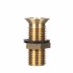 Picture of Encore® Nickel Plated Brass Sink Drain 3-1/2" L, 15/16" Dia. Sink Opening, 1-1/4" Face Flange, Includes: Locknut & Washer, 1/2" NPT