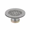 Picture of Encore® Drain Strainer, Flat, 3-1/2 to 4" Sink Opening, Stainless Steel, Includes: Locknut, Washer & Coupling Nut, 1-1/2" NPT