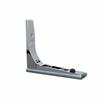 Picture of 7" L Chrome Plated Die Cast Folding Removable Shelf Bracket with Zinc Plated Steel Mount