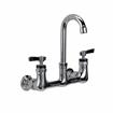 Picture of Encore® 8" OC. Brass Chrome Plated Wall Mount Faucet with 3-1/2" Gooseneck Spout