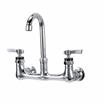 Picture of Encore® 8" OC. Brass Chrome Plated Wall Mount Faucet with 3-1/2" Gooseneck Spout