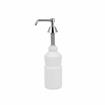 Picture of Encore® Soap Dispenser, Manual, 32 oz. Capacity, 3-1/2" x 15" x 7-7/16", White Polyethylene Bottle, Chrome Plated Brass Spout, Pump & Spout, Vandal Resistant, SANIGUARD® Antimicrobial Product Protection
