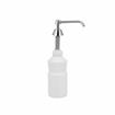 Picture of Encore® Soap Dispenser, Manual, 32 oz. Capacity, 3-1/2" x 15" x 7-7/16", White Polyethylene Bottle, Chrome Plated Brass Spout, Pump & Spout, Vandal Resistant, SANIGUARD® Antimicrobial Product Protection