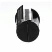 Picture of Black Polypropylene Snap-In Round Magnetic Cabinet Catch