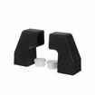 Picture of Matte Black Heat-Resistant Thermoplastic End Bar Pull Brackets For 1" OD Tubing