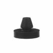 Picture of 1/2" OD x 1/16" H Black Rubber Button Bumper