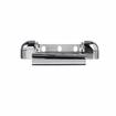 Picture of 1-1/8" Offset 5-3/4" L Chrome Plated Die Cast Non-Rise Adjustable Edgemount Hinge
