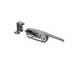 Picture of 3/4 to 1-5/8" Offset Polished Chrome Walk-In Cooler Door Safety Latch with Cylinder Lock and Strike
