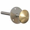 Picture of Stainless Steel Surface Mount Inside Safety Release With Brass Knob For 3" (76mm)  Door Thickness