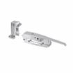 Picture of 1-5/8" to 2-1/2" Offset Polished Chrome Heavy Duty Walk-In Cooler Door Safety Latch with Cylinder Lock and Strike