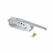 Picture of Heavy-Duty Polished Chrome Walk-In Cooler Door Safety Latch Body With Cylinder Lock Only - Less Strike
