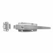 Picture of Flush To 3/8" Offset Satin Stainless Steel Heavy Duty Walk-In Cooler Door Safety Latch With Cylinder Lock