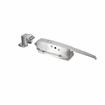 Picture of Flush To 3/8" Offset Satin Stainless Steel Heavy Duty Walk-In Cooler Door Safety Latch With Cylinder Lock