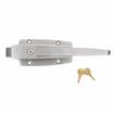 Picture of Heavy-Duty Satin Stainless Steel Walk-In Cooler Door Safety Latch Body With Cylinder Lock Only - Less Strike