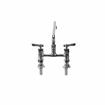 Picture of Encore® 6" OC Brass Chrome Plated Elevated Deck Mount Faucet with 12" Swivel Spout