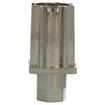 Picture of Insert foot, 30mm square, with hexagon adjuster, nickel plat.
