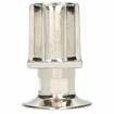 Picture of Insert foot, 40mm square, with flanged adjuster, zamak, nick.