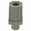 Picture of Insert foot, 35mm square, with hexagon adjuster, grey thermo.